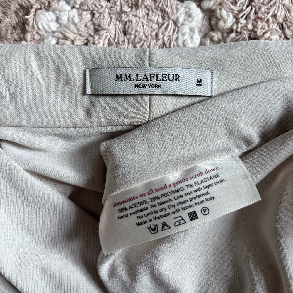 MM.LaFleur Cream Wrap-Front Blouse - Picture 5 of 5